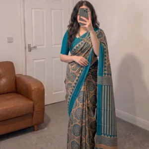 Elegant Half Silk Saree - Chokrika