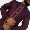 The Royal Maroon Regency Panjabi - Image 3
