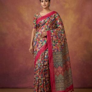 Elegant Half Silk Saree - Chitralekha Maze