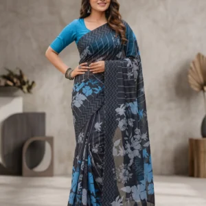 Elegant Half Silk Saree - Suronjona