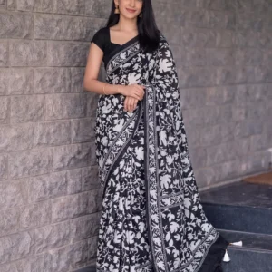 Elegant Half Silk Saree - Sutobon