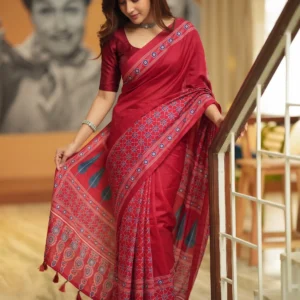 Elegant Half Silk Saree - Chondraboli
