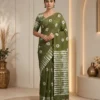 Elegant Half Silk Saree - Nature Wave