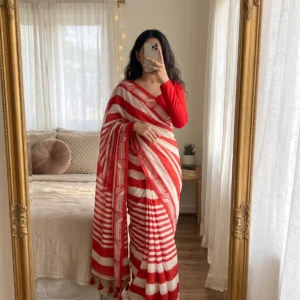 Elegant Half Silk Saree - Pujarini