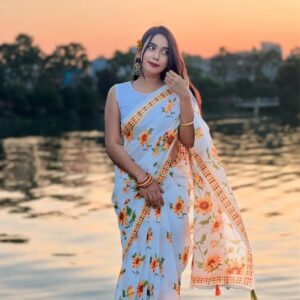 Elegant Half Silk Saree - Surjomukhi