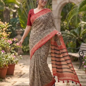 Elegant Half Silk Saree - Bangaliana